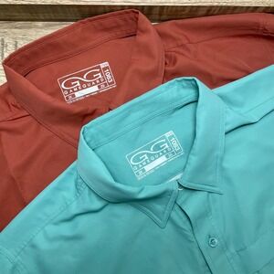 GAMEGUARD Explorer 1083 Performance Fishing Shirt Wick UPF 50+ Lot of 2 Mens 2X